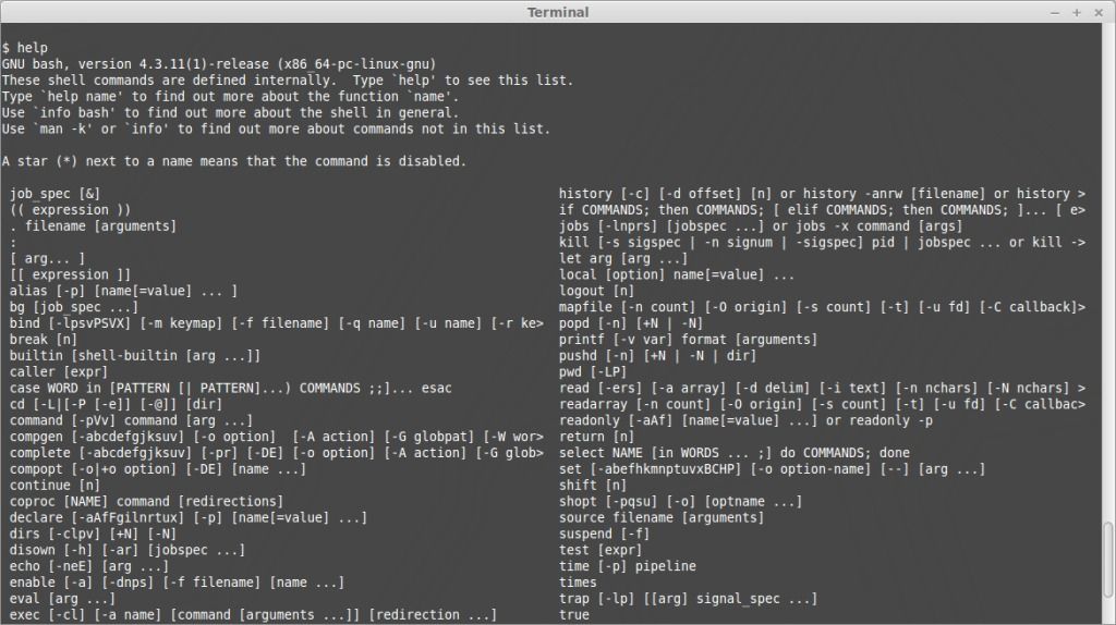 Unix Bash Shell Commands