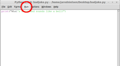Running a Python program in IDLE