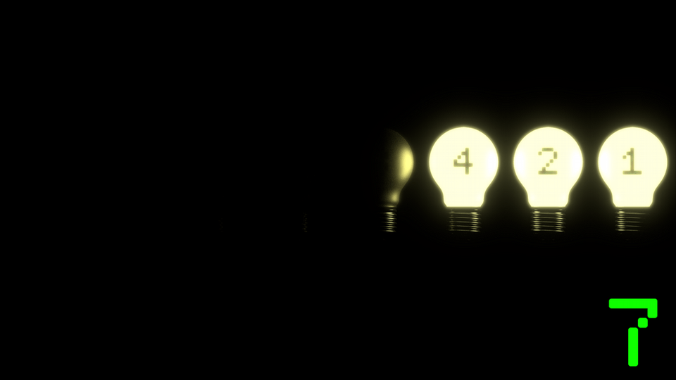 4, 2 and 1 bulb
