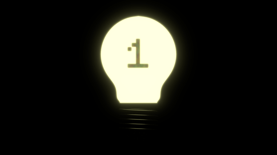 1 light bulb