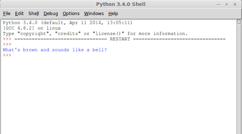 Writing, Saving and Running Python Programs with IDLE • The Hello World ...