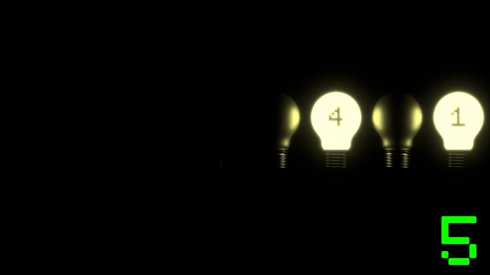 4 and 1 bulb